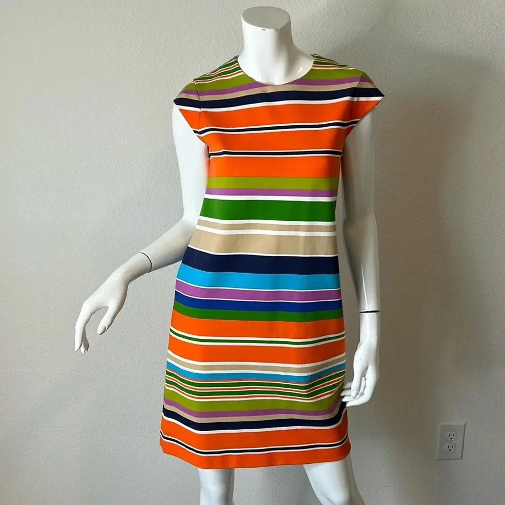 Kate Spade, New York women’s multicolored striped Nico shift dress. Size 2.